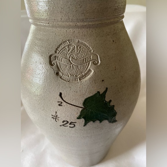 EUC Rockdale Union Pottery Vase Anniversary Collectors Edition Salt Glazed Grape - Picture 3 of 9